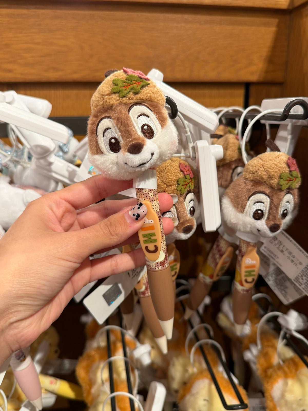 Lapicera Chip Disney con Cabeza de Peluche