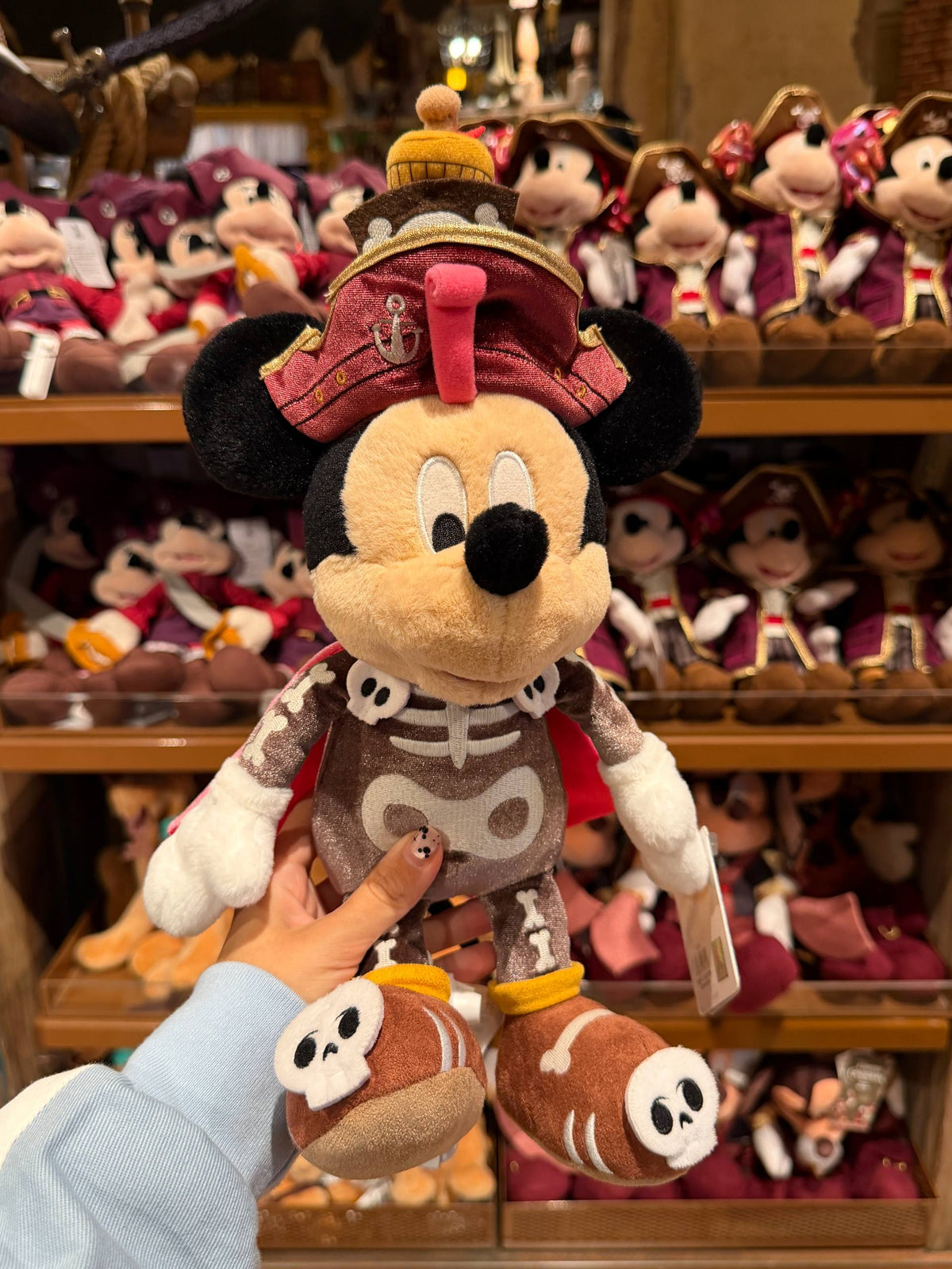 Peluche Mickey Mouse Pirata Esqueleto