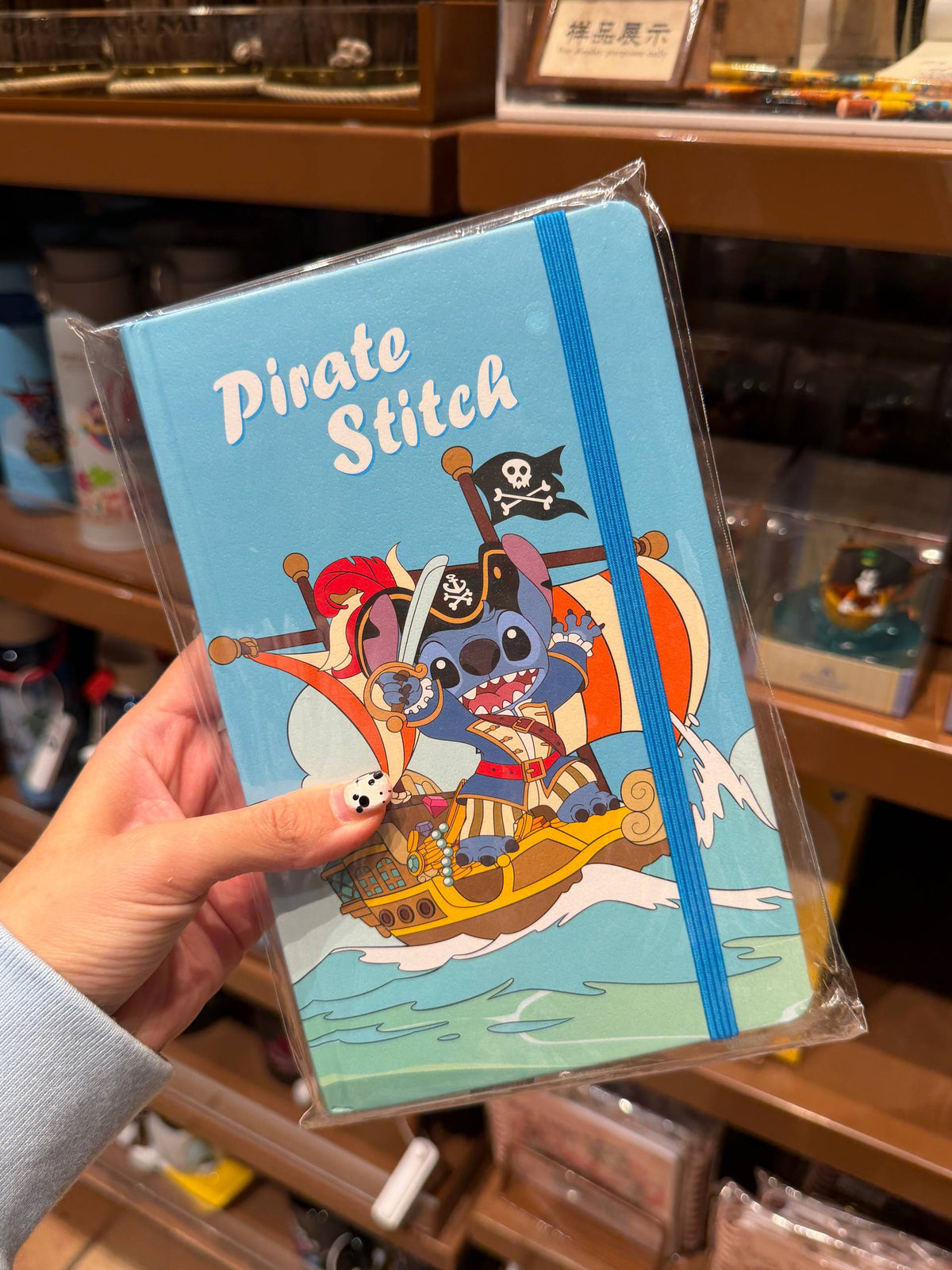 Libreta Stitch Pirata