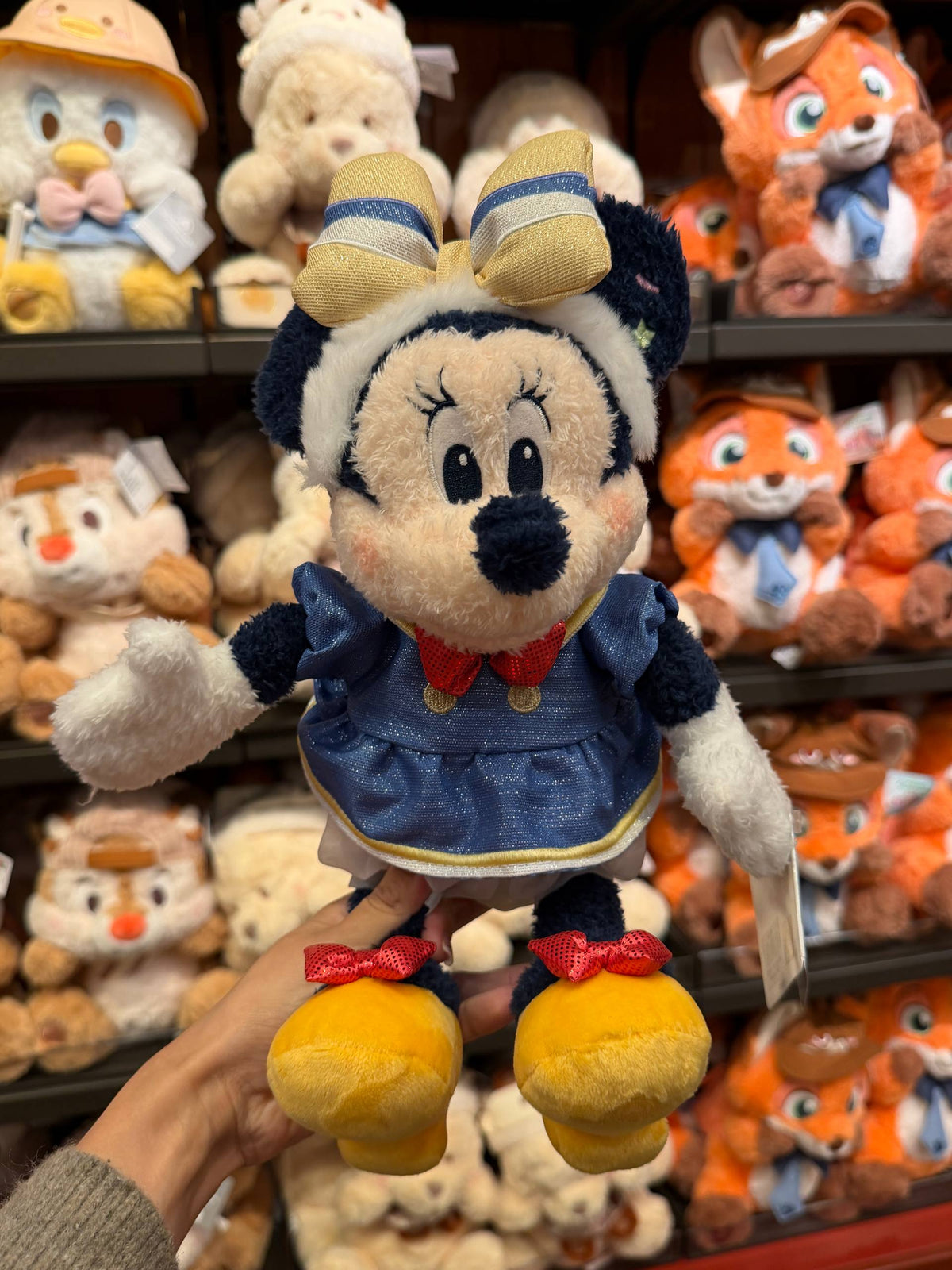 Peluche Minnie y Donald con Atuendo Azul