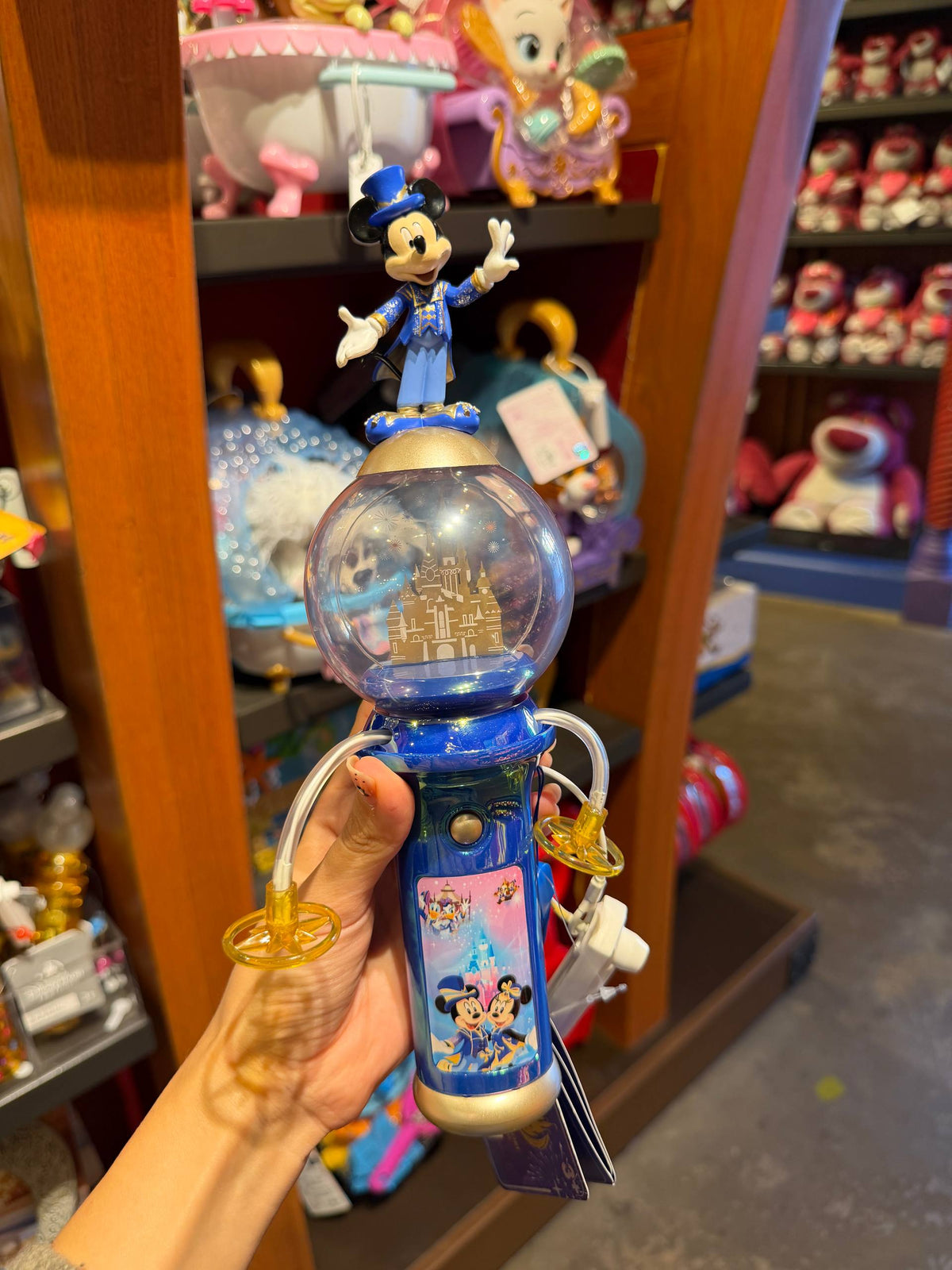 Glow Spinner Mickey y Minnie Disney con Esfera