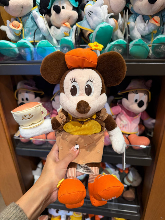 Peluche Minnie con Sombrero Naranjo y Taza