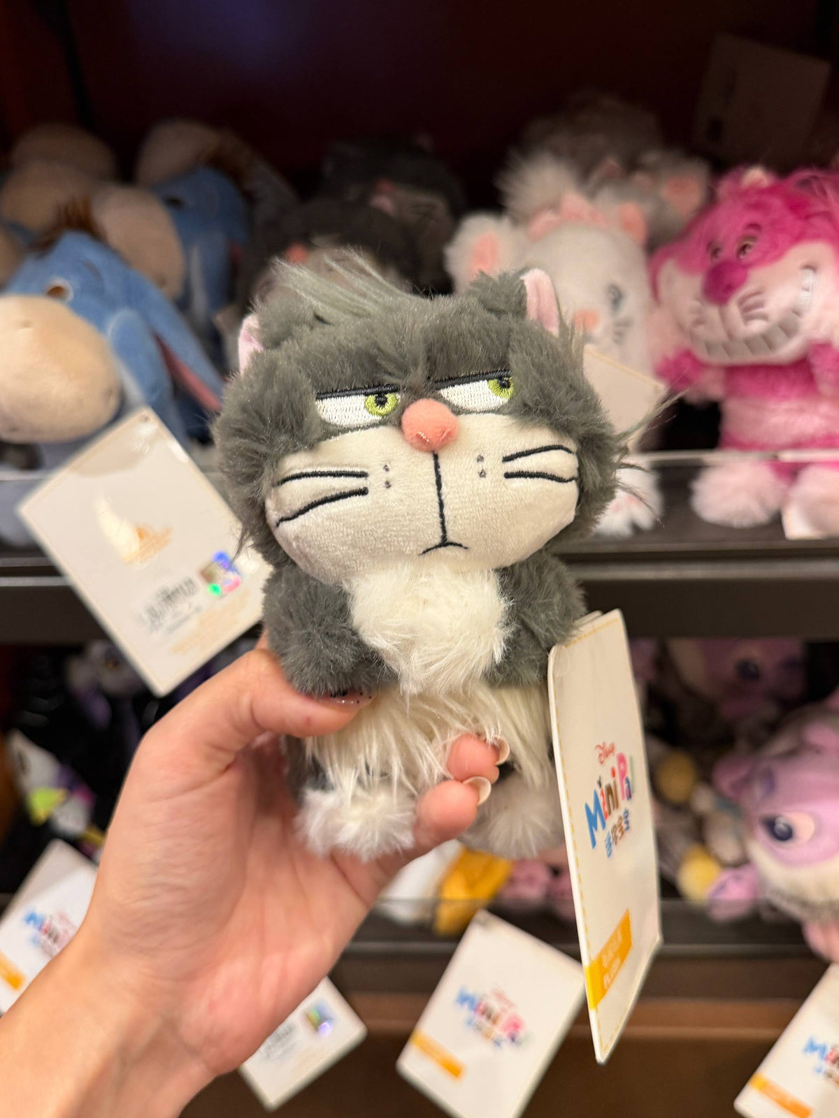 Peluche de Hombro Lucifer Gris Disney