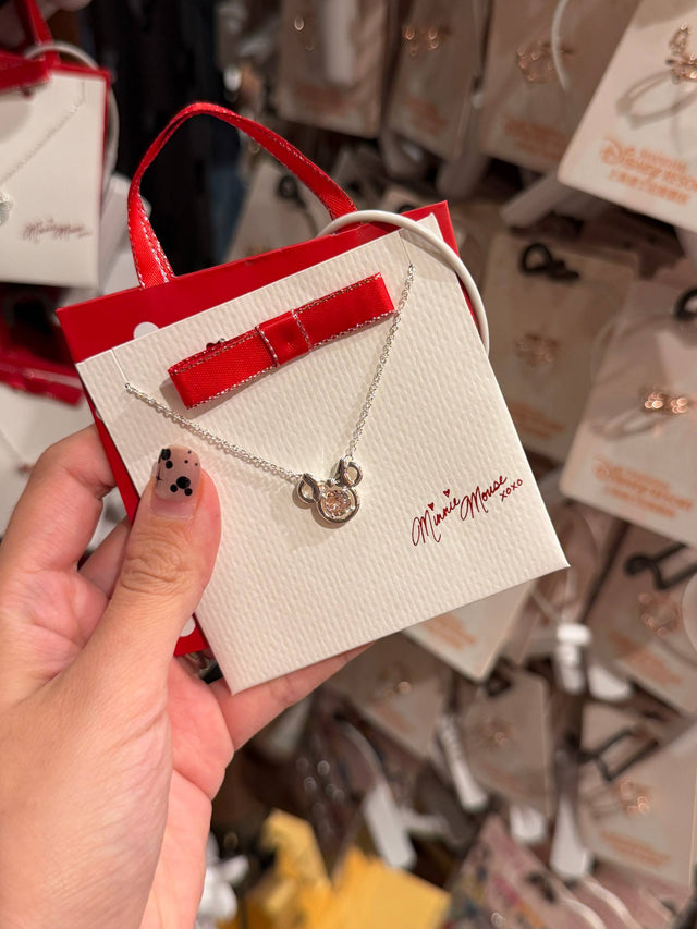 Collar Minnie Mouse con Colgante Brillante