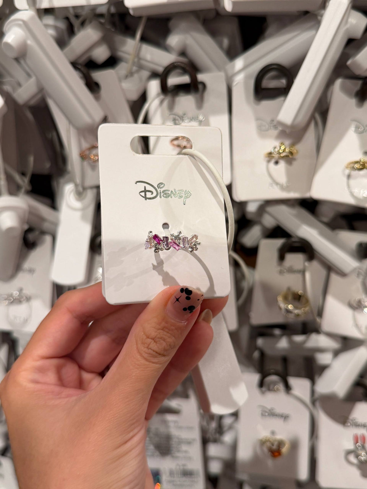 Anillo Disney Ajustable con Detalle Rosado