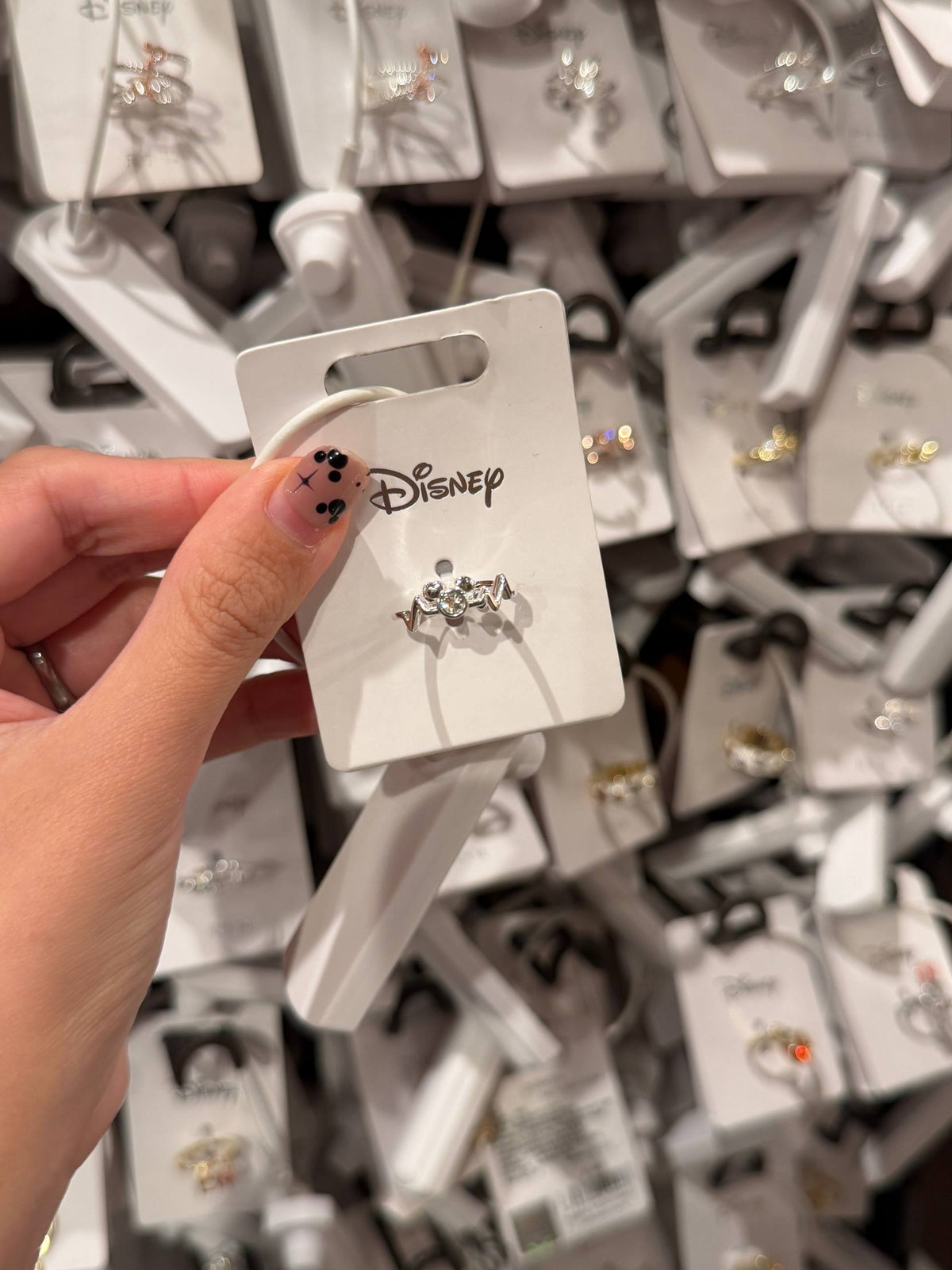 Anillo Mickey Ajustable Plateado