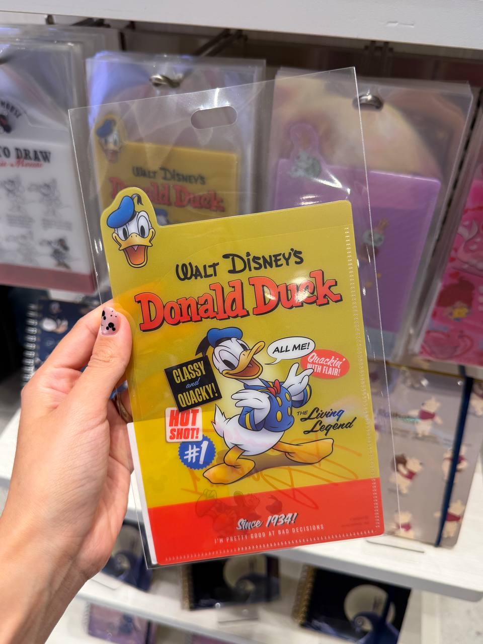 Mini Carpeta Donald Duck Amarilla