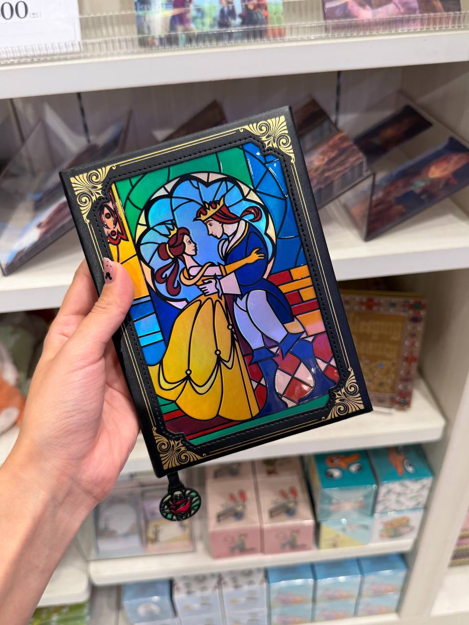 Libreta Bella y la Bestia Vitral Tokyo