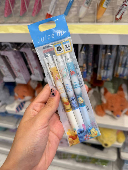 Set de 3 Lapiceras Disney Pooh y Stitch