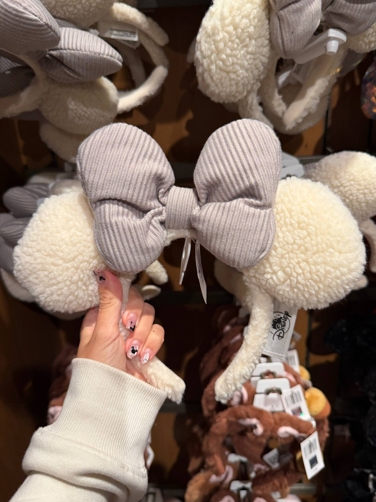 Accesorio de pelo Orejitas Minnie con Lazo Beige