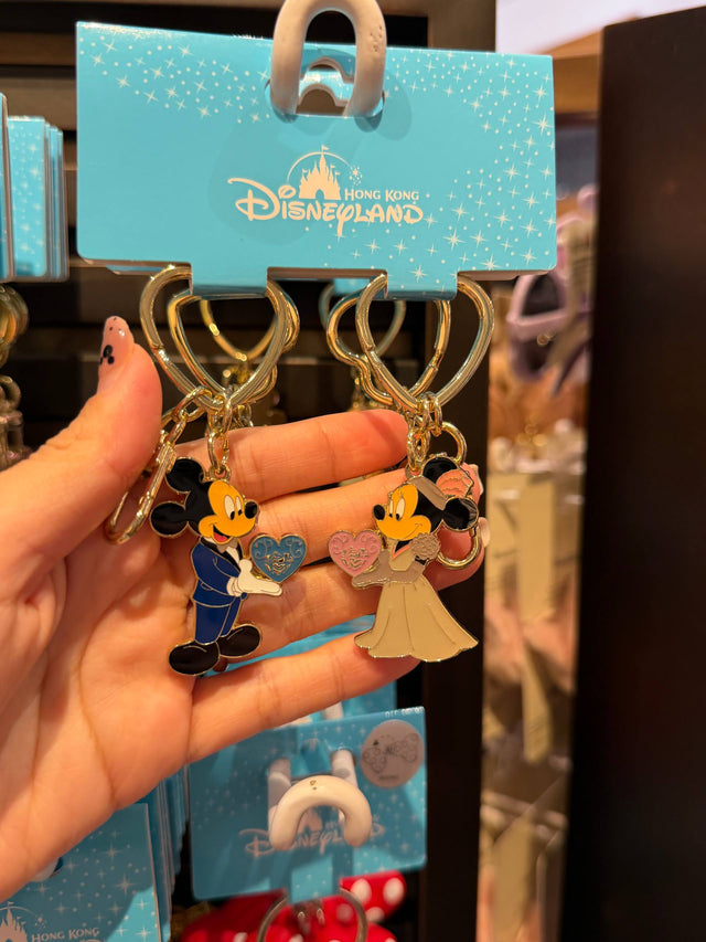 Llavero Doble Mickey y Minnie Casados Disney