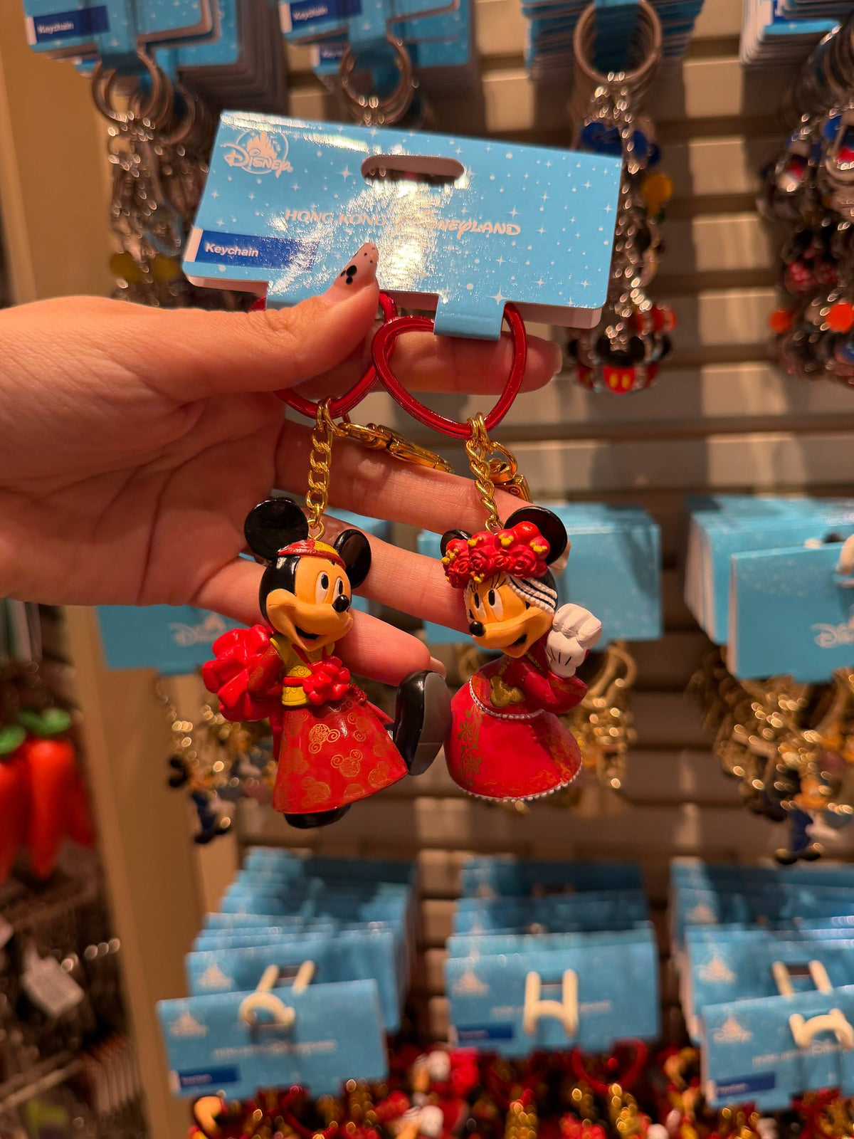 Llavero Doble Mickey y Minnie China