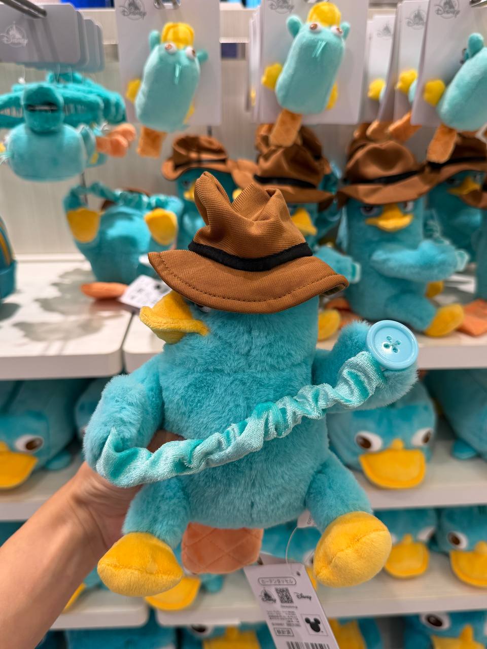 Peluche Agarrador Perry con Sombrero