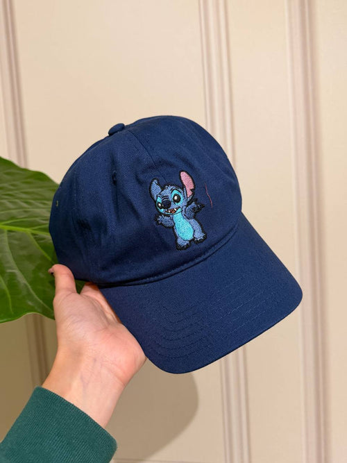 Gorro Stitch Bordado Azul Marino