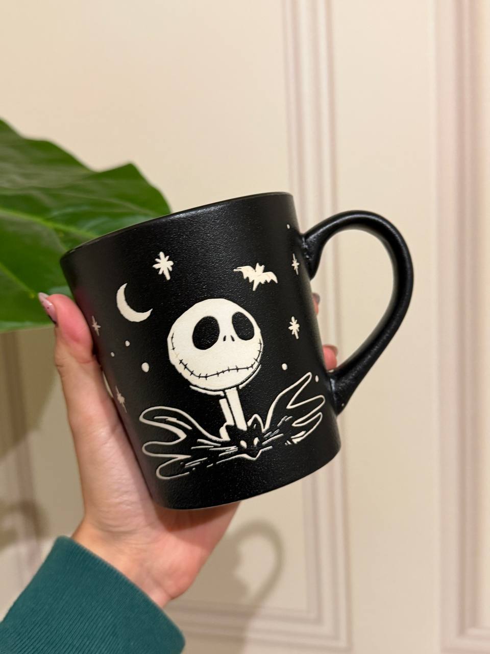 Tazón Jack y Sally Diseño Negro