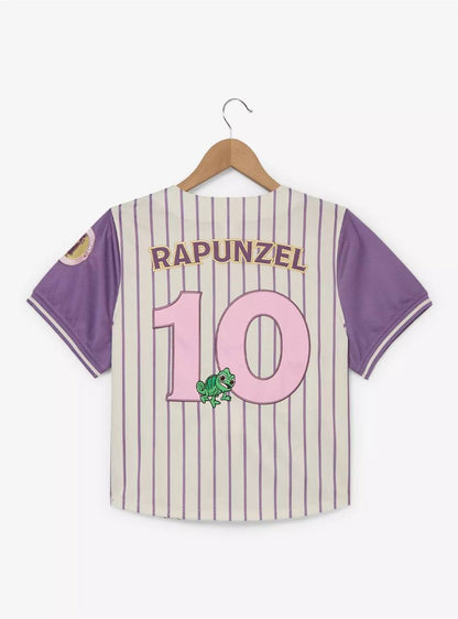 Polera Rapunzel Princess Rayas Moradas