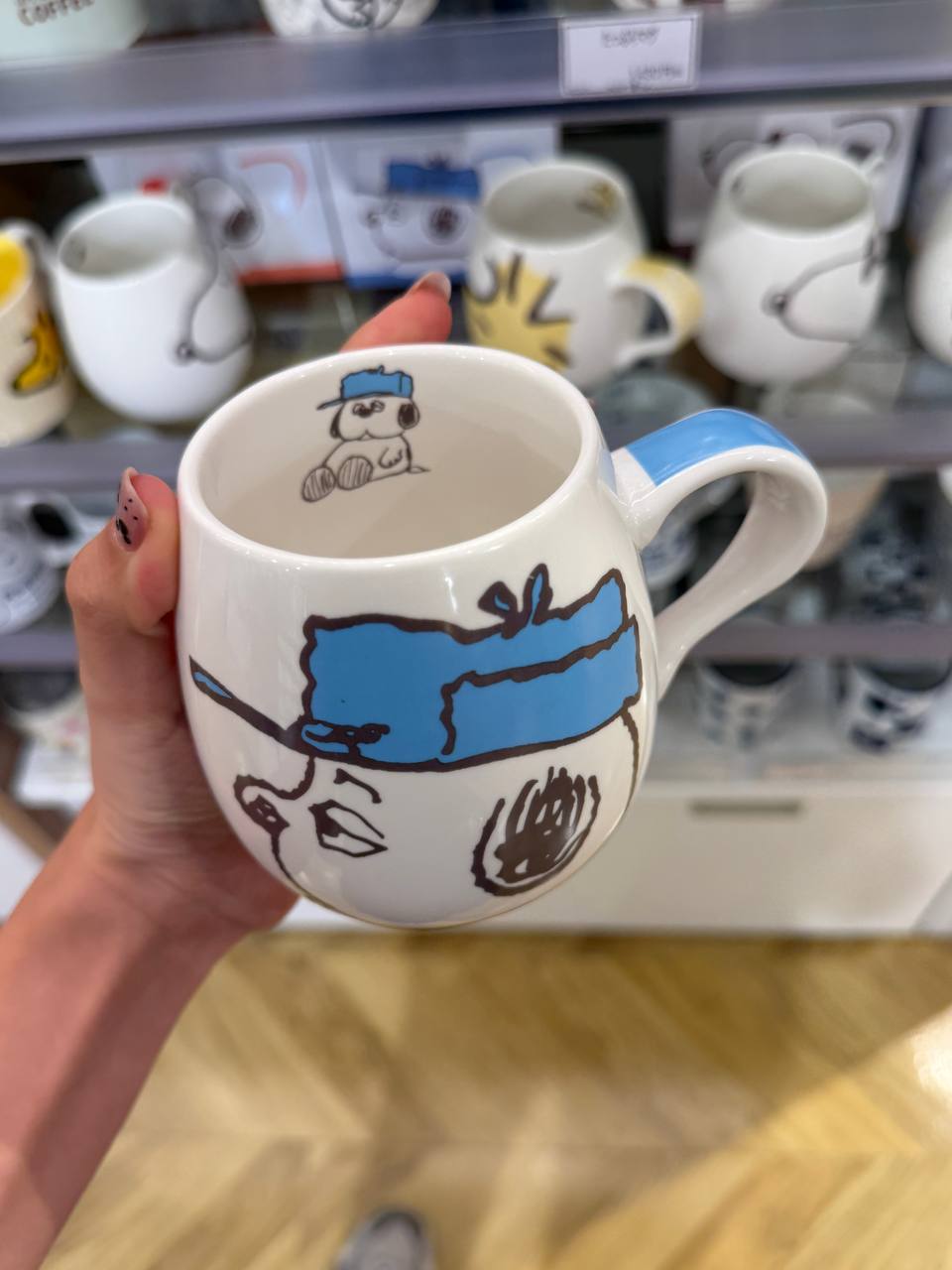 Tazón Snoopy con Gorro Azul
