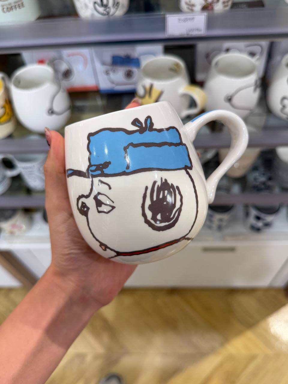 Tazón Snoopy con Gorro Azul