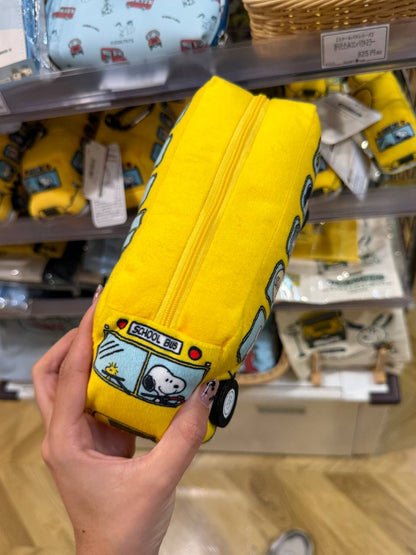Estuche Snoopy Bus Amarillo Peanuts