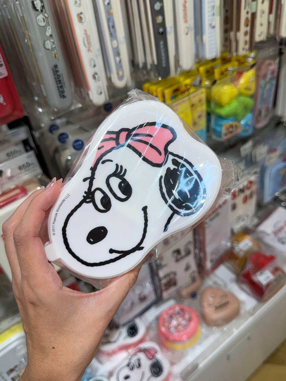 Mini Fuente Snoopy con Moño Rosado