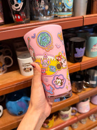 Vaso Mickey y Minnie Rosado Ilustrado