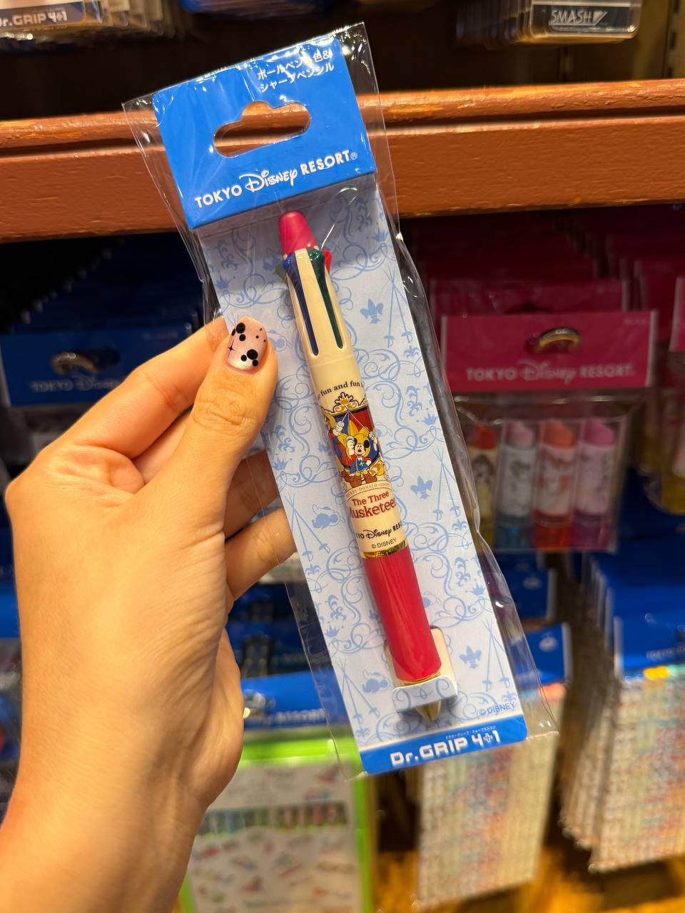 Lapicera Mickey Tres Mosqueteros Roja