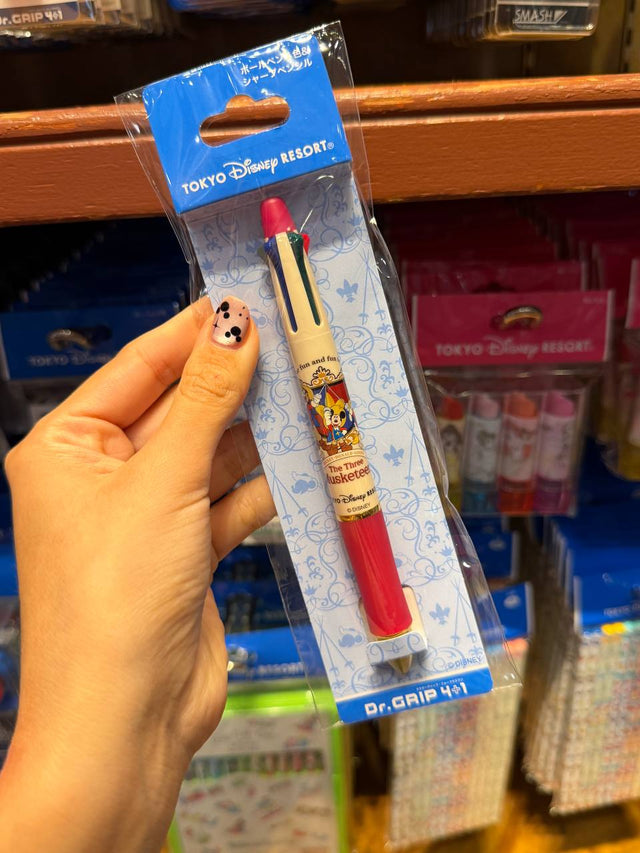 Lapicera Mickey Tres Mosqueteros Roja