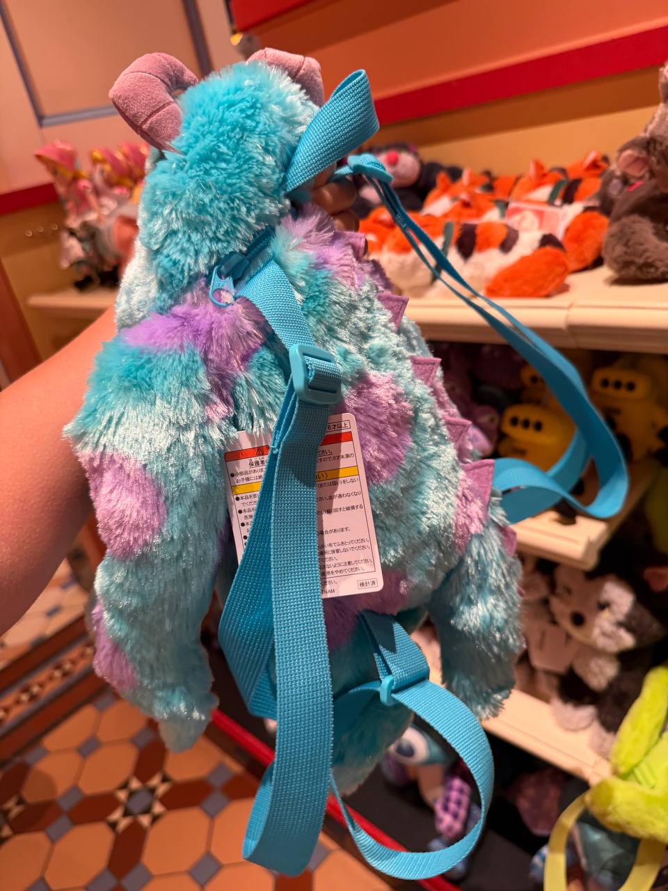 Mochila Sullyvan Azul con Manchas Moradas