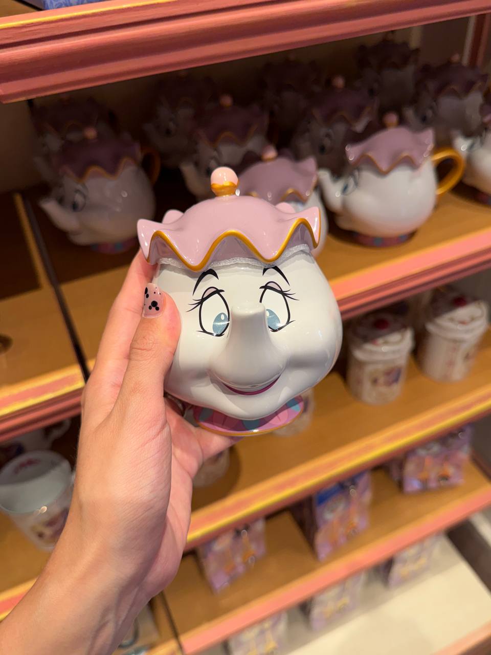Tetera Señora Pots Rosada Disney