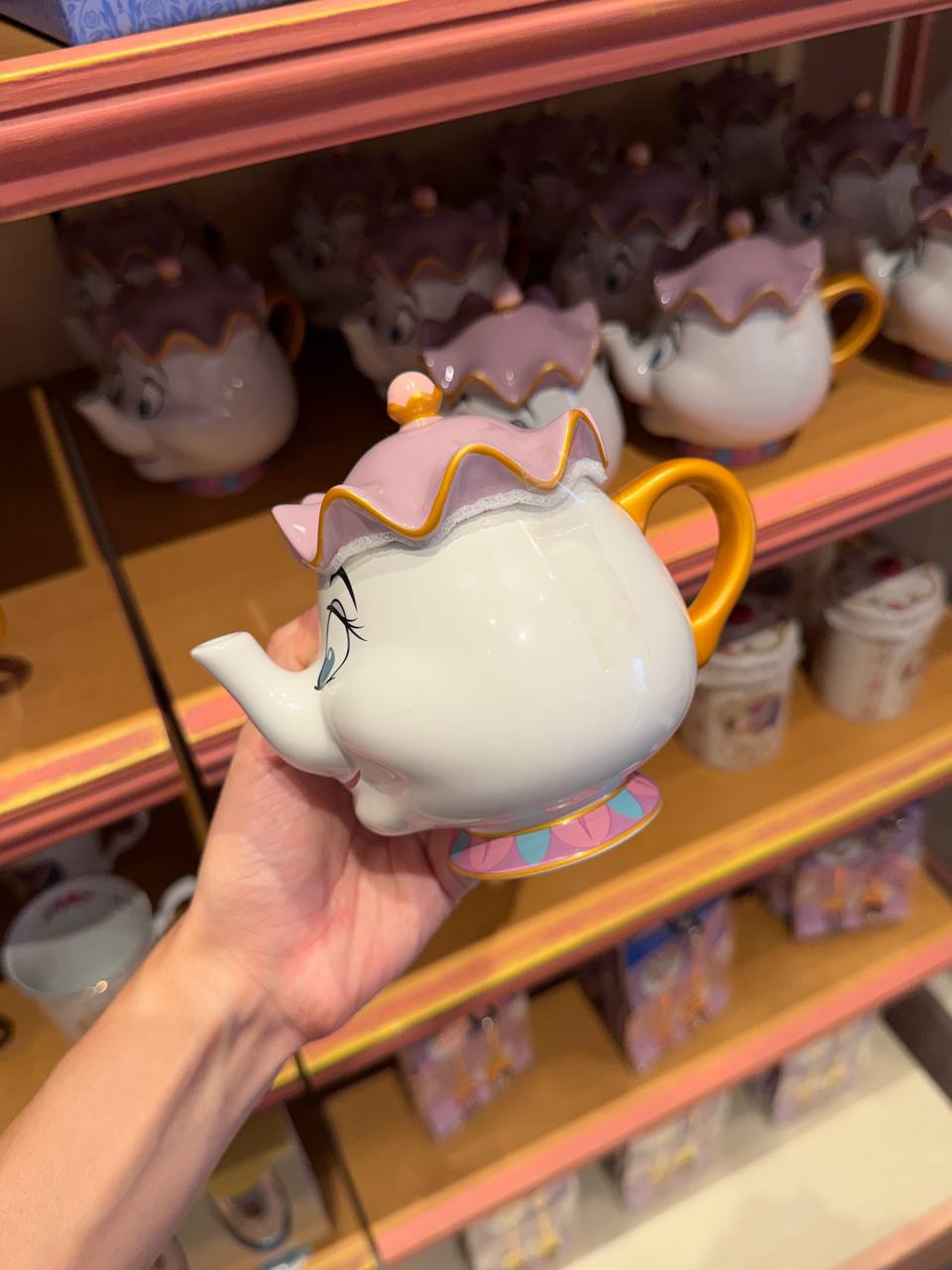 Tetera Señora Pots Rosada Disney
