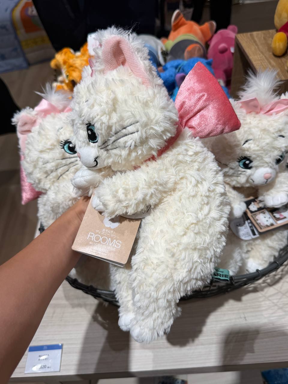 Peluche Marie con Moño Rosado