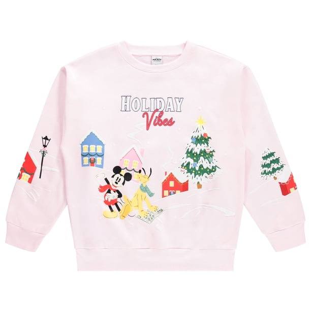 Polerón Mickey y Minnie Navidad Bordado