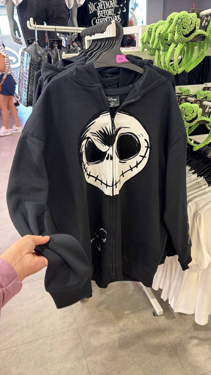 Polerón Jack Skellington Negro con Cierre