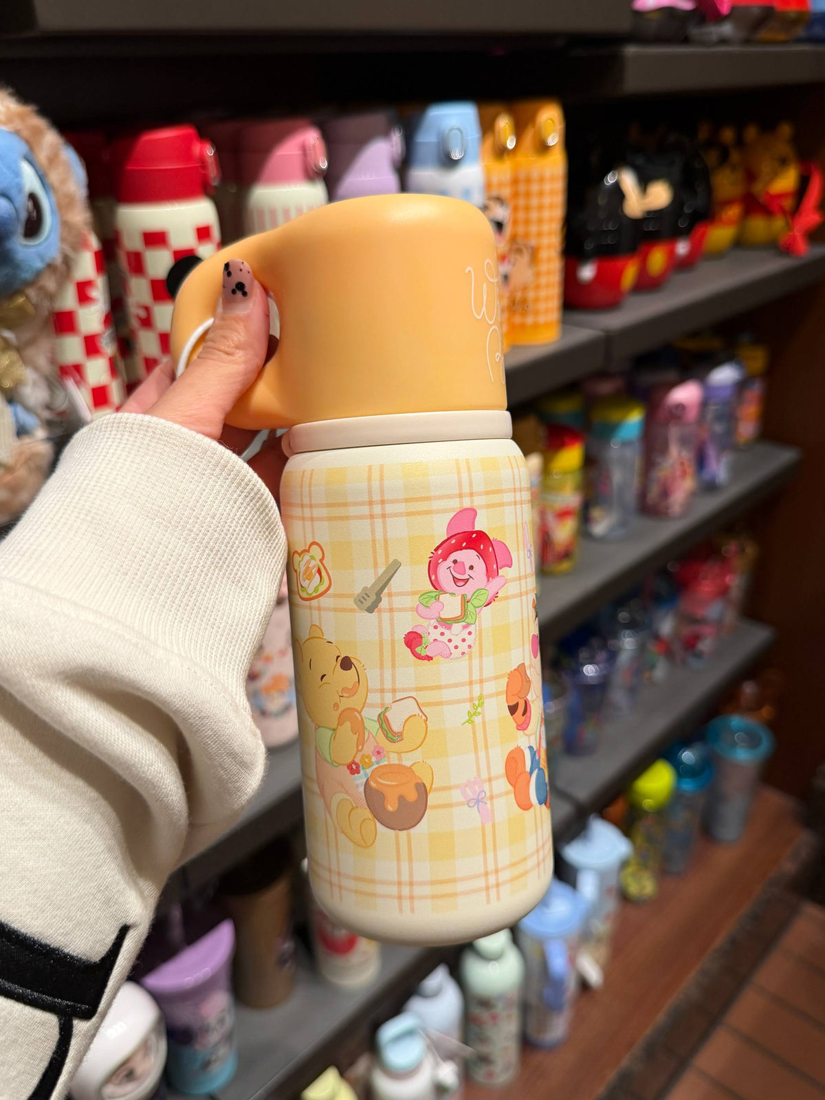 Botella Térmica Winnie a Cuadros Amarillos