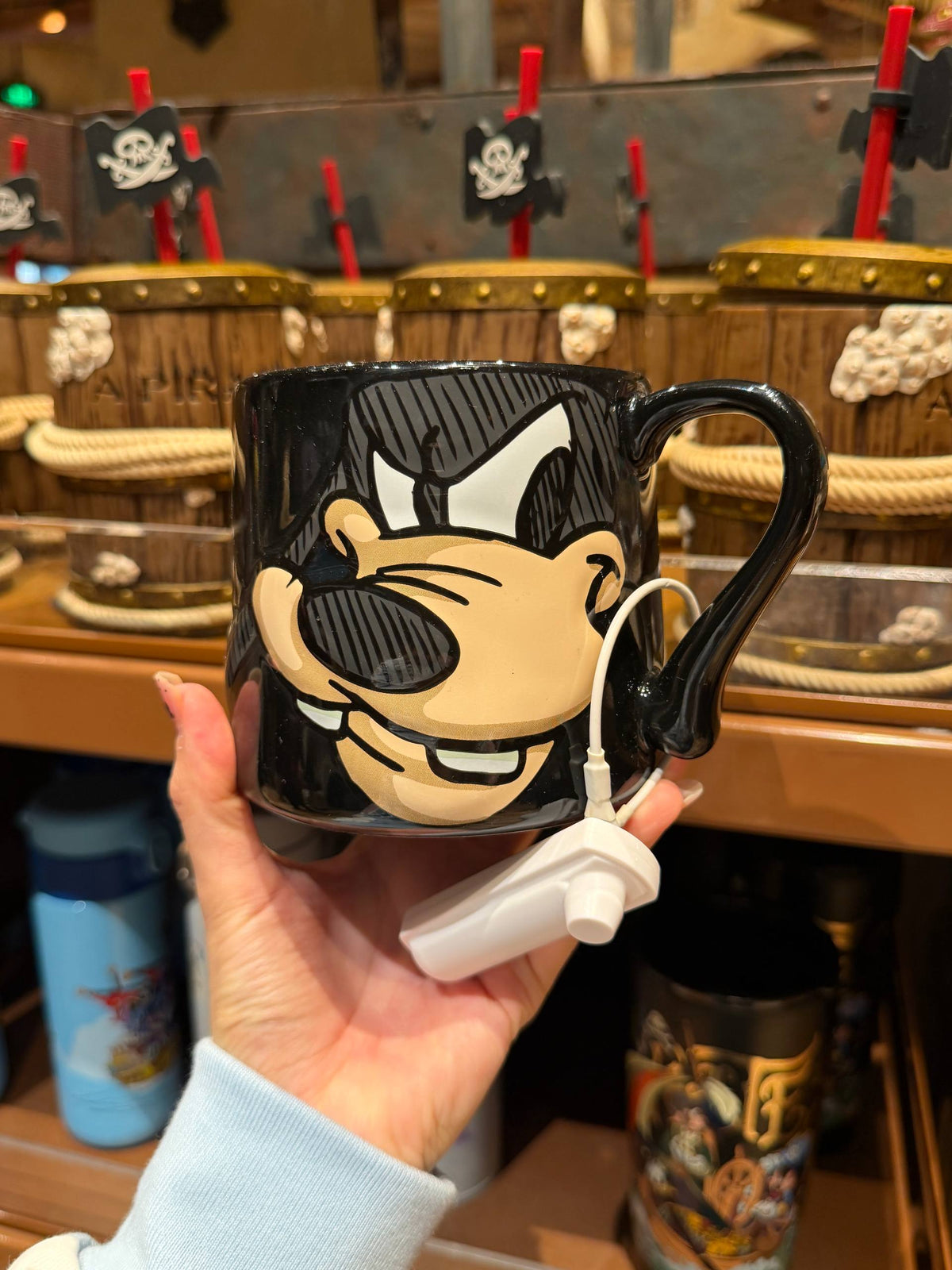 Tazón Goofy Pirata Negro