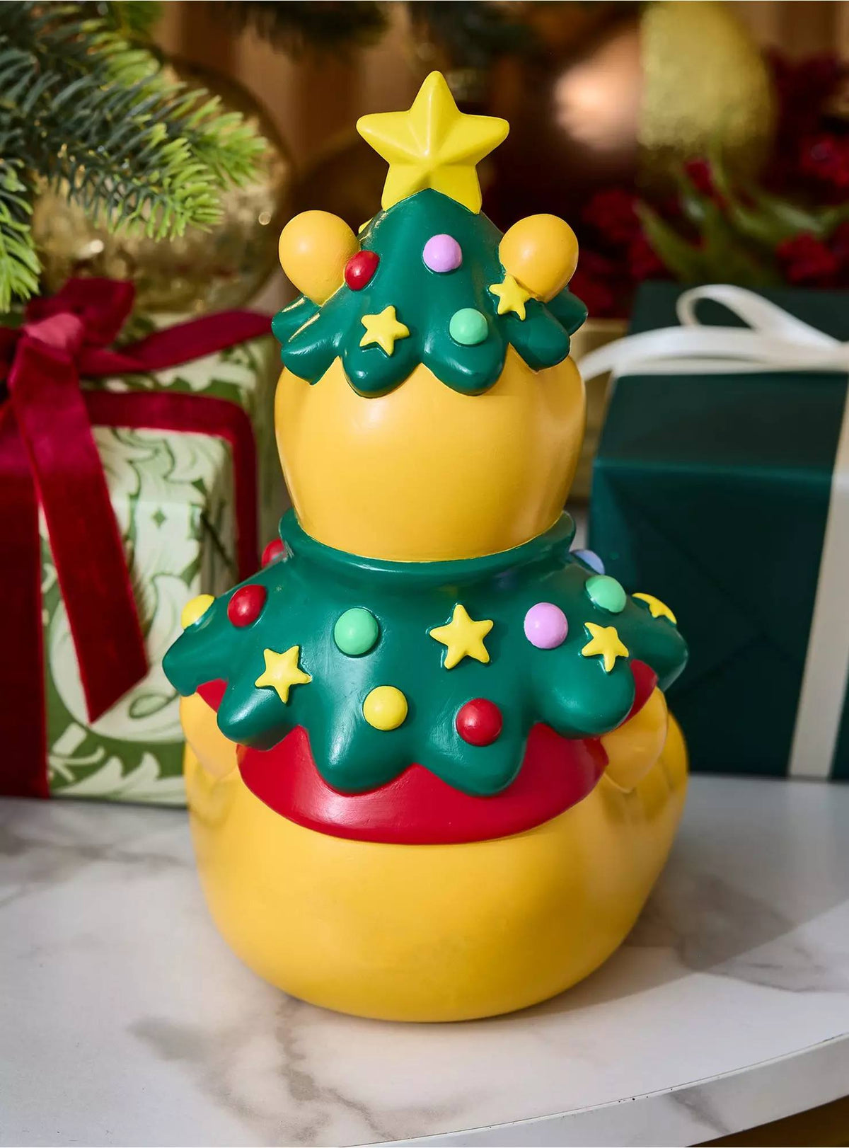 Estrella de Navidad Winnie the Pooh con Árbol Verde