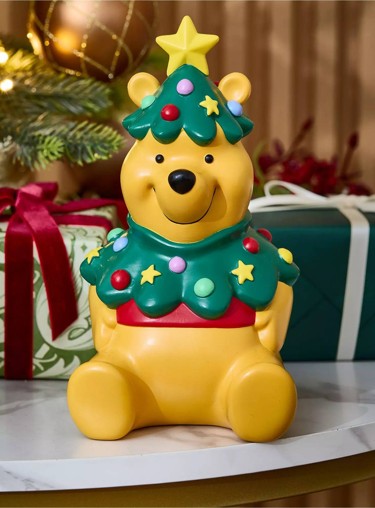 Estrella de Navidad Winnie the Pooh con Árbol Verde