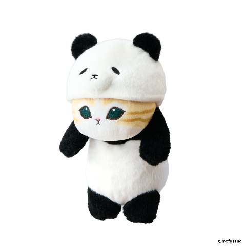 Peluche de apoyo postural mofusand: gato conejo o gato panda