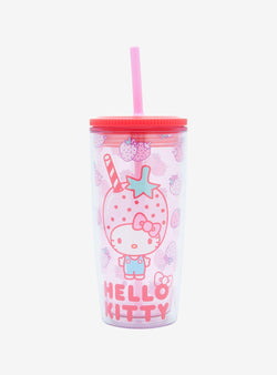 Vaso de Viaje Acrílico Hello Kitty Strawberry - Sanrio