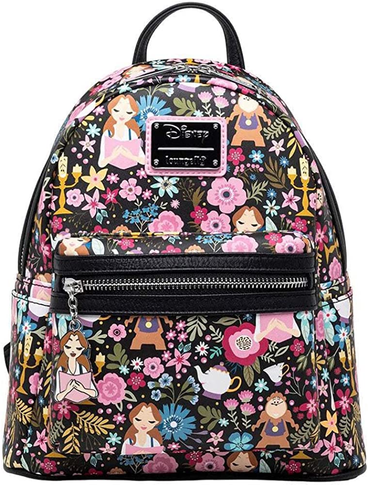 Mochila Loungefly Disney Beauty and the Beast Floral