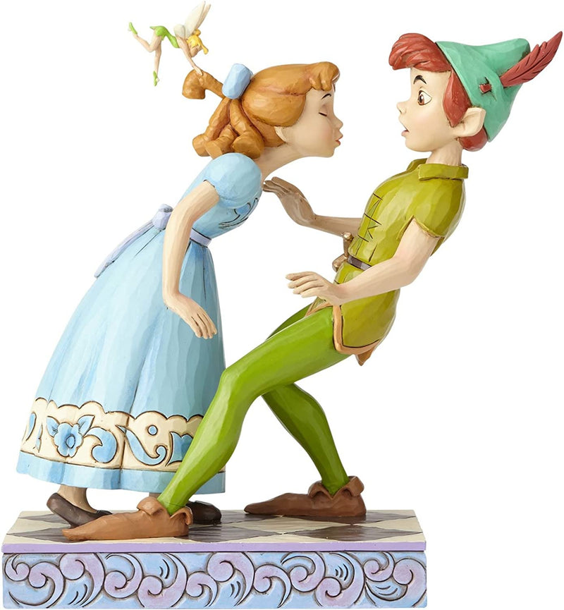 Figura de Resina Disney - Peter & Wendy Kiss