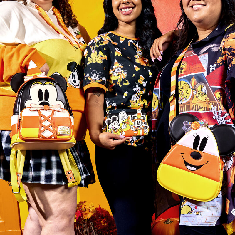 Crossbody Mickey and Minnie Mouse Candy Corn - Loungefly