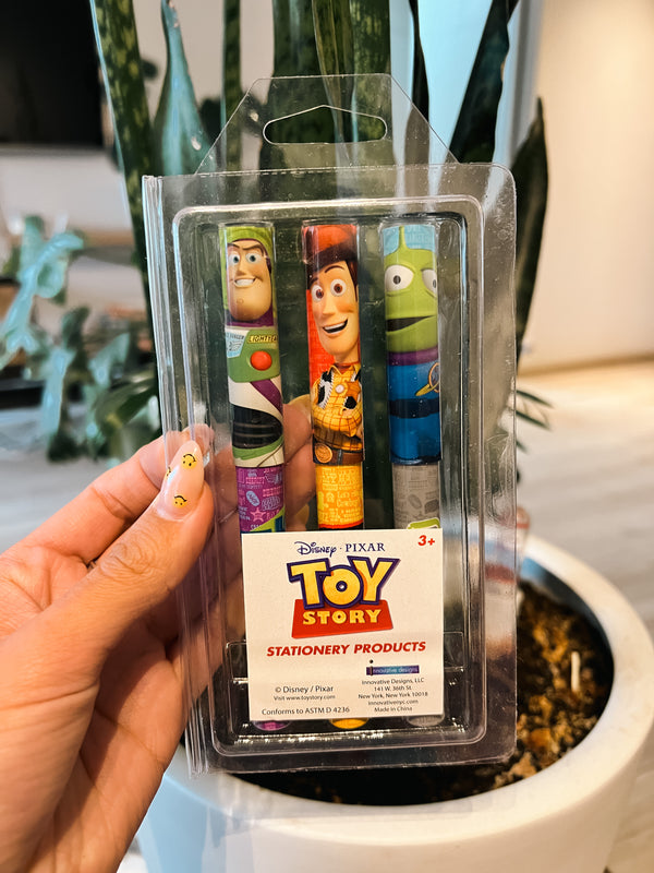 Set 3 Lapiceras Toy Story