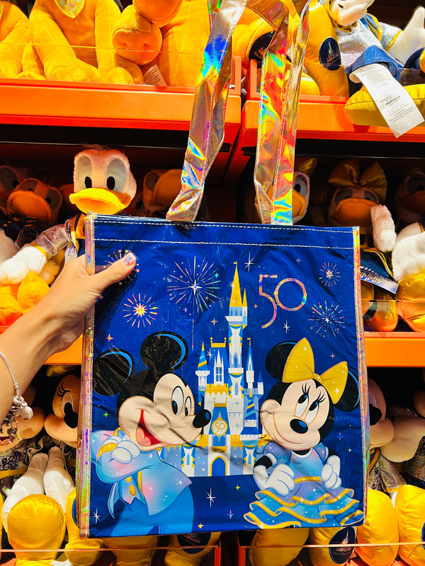 Bolsa Reutilizable Disney Parks Mickey y Minnie 50th Aniversario