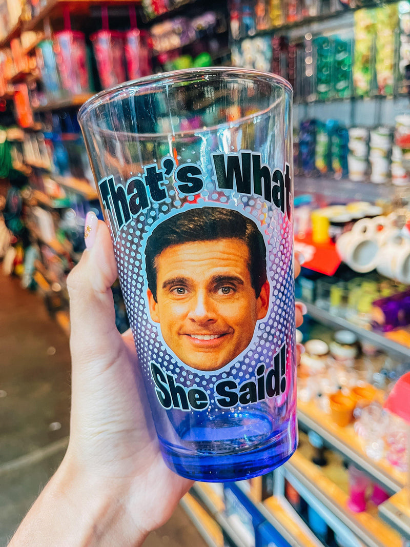 Vaso Vidrio The Office - That’s what she said! - Space Store